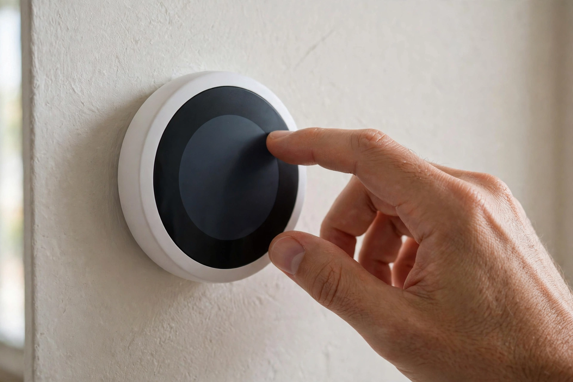 Hand programming a wall thermostat