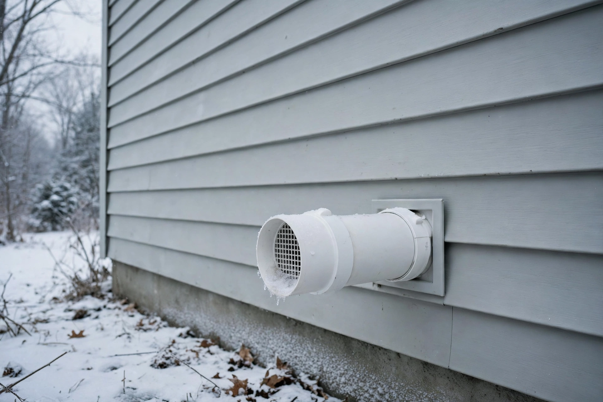 Gas furnace unit in a residential basement in Merrimack, New Hampshire
